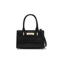 Crocodile-Embossed Leather Top Handle Handbag