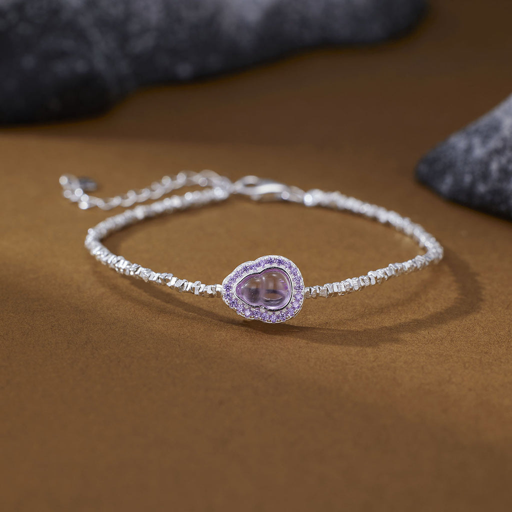 925 Sterling Silver Gourd Charm Bracelet - Girly Tea