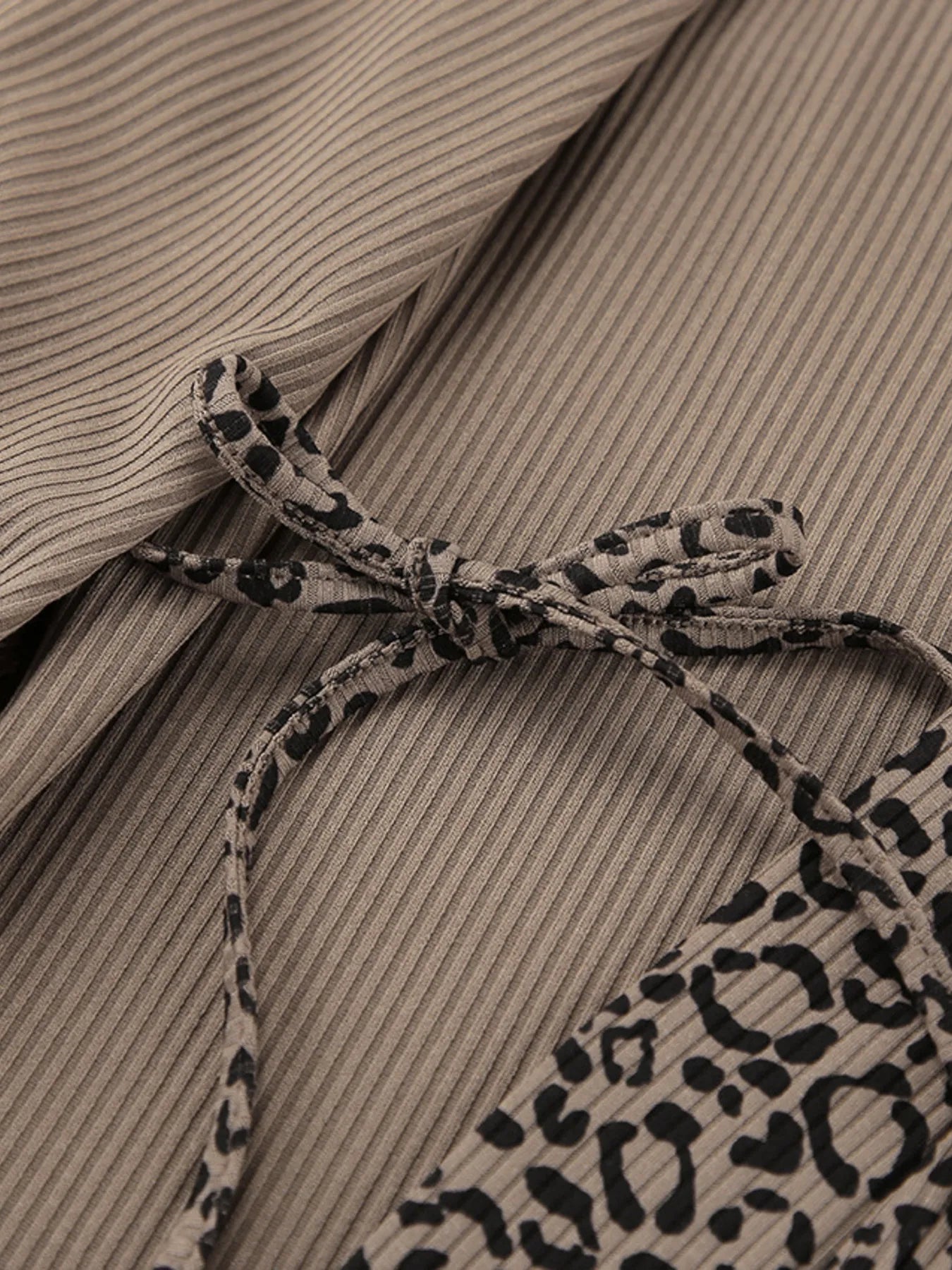 Leopard Cami Cardigan and Shorts 3-Piece Set - Girly Tea
