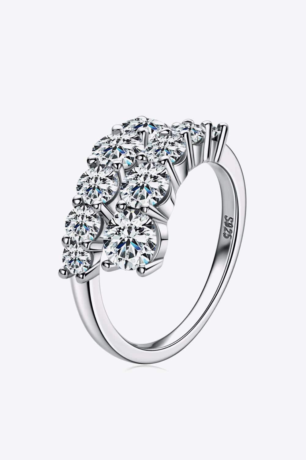 Adored Moissanite 925 Sterling Silver Ring - Girly Tea