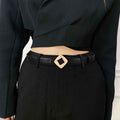 Geometric Buckle Belt