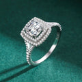 5 Carat Moissanite 925 Sterling Silver Ring - Girly Tea