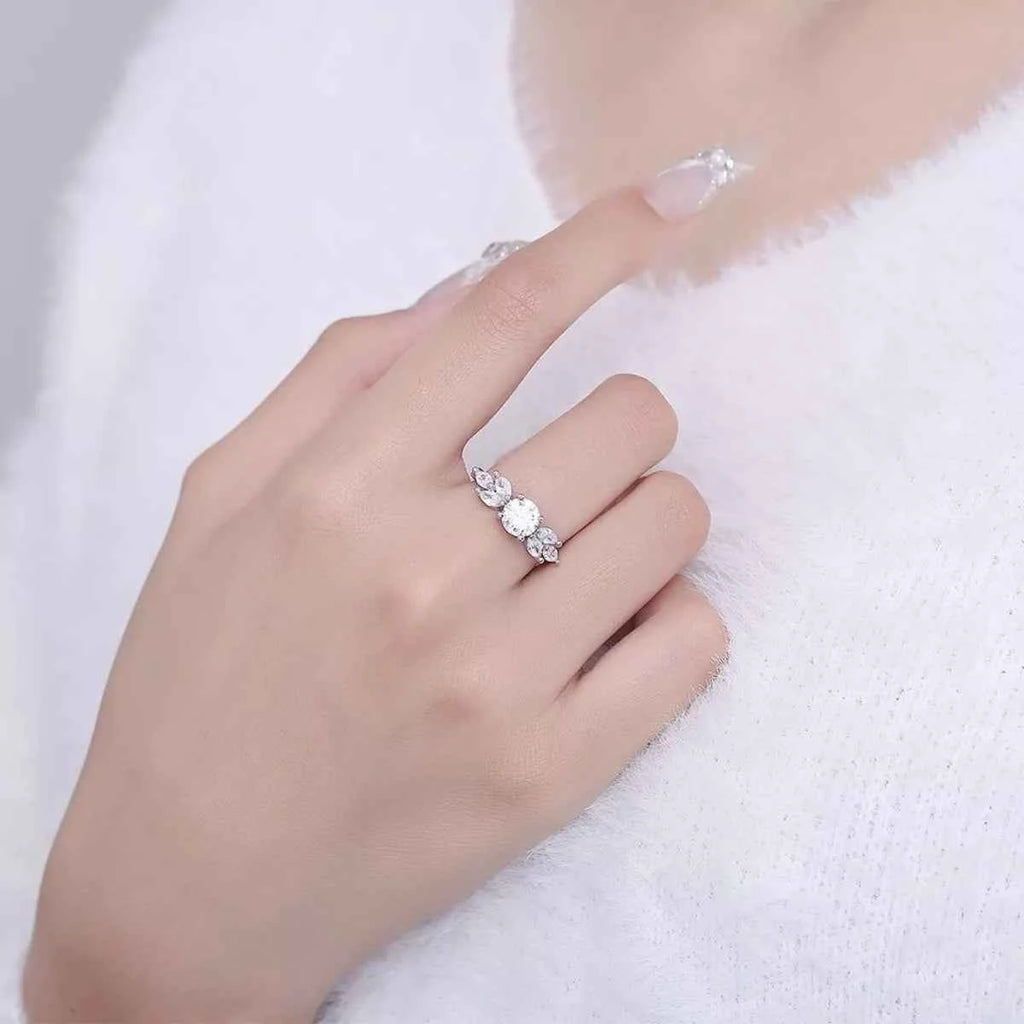 1 Carat 925 Sterling Silver Moissanite Ring