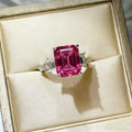 5 Carat Moissanite 925 Sterling Silver Ring - Girly Tea