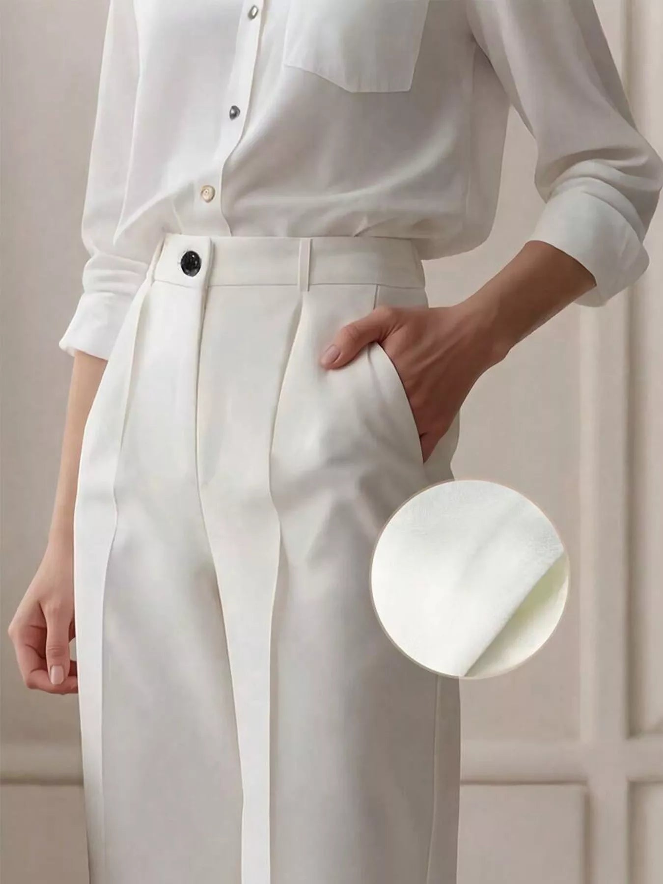 High-Waisted Wide Leg Pants - Girly Tea