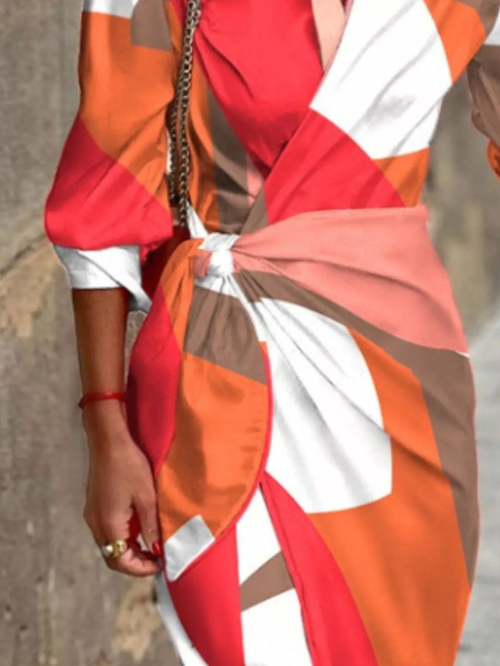 Printed Collared Neck Shirt Dress - Girly Tea