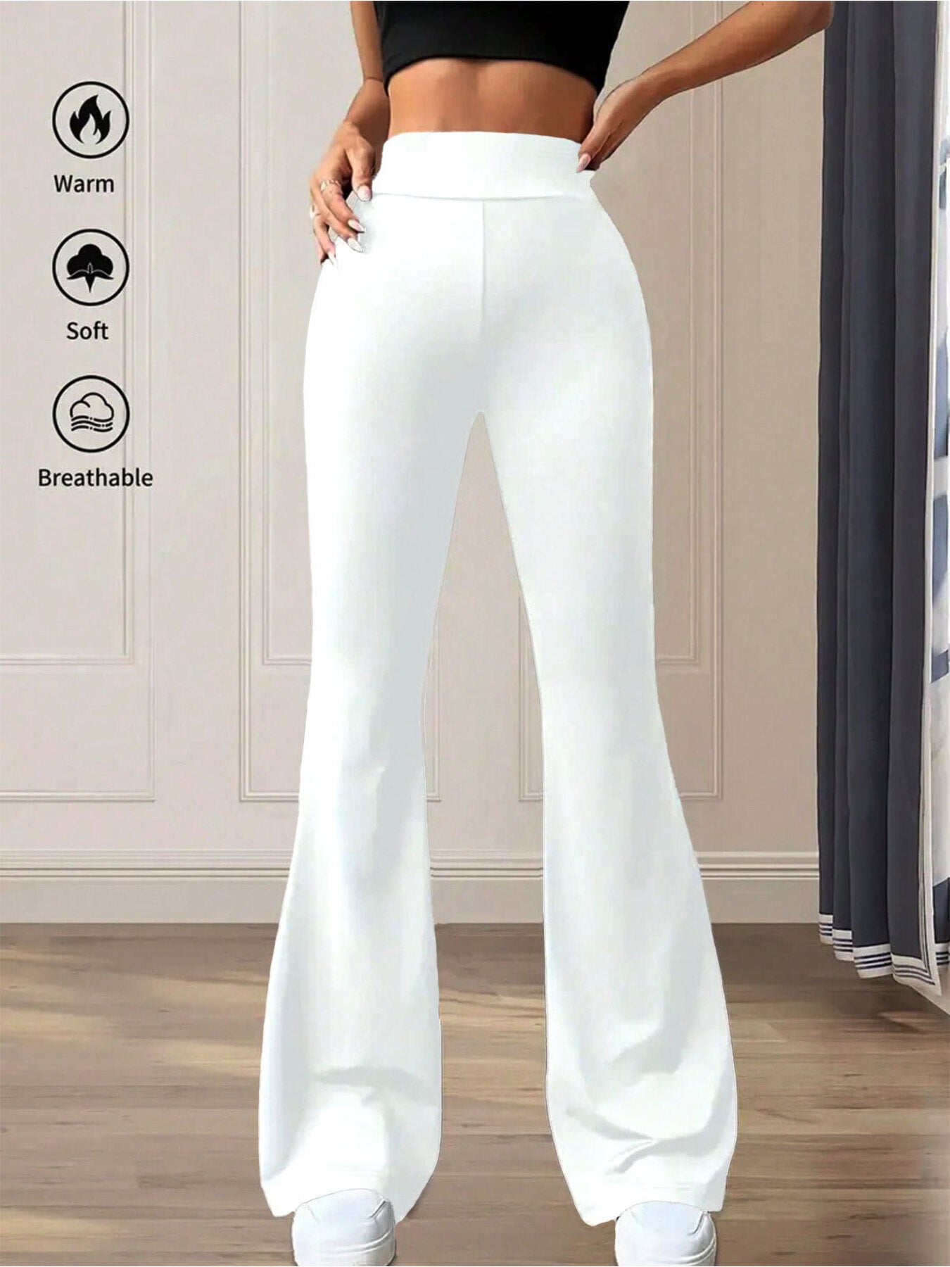 High Waist Flare Pants - Girly Tea