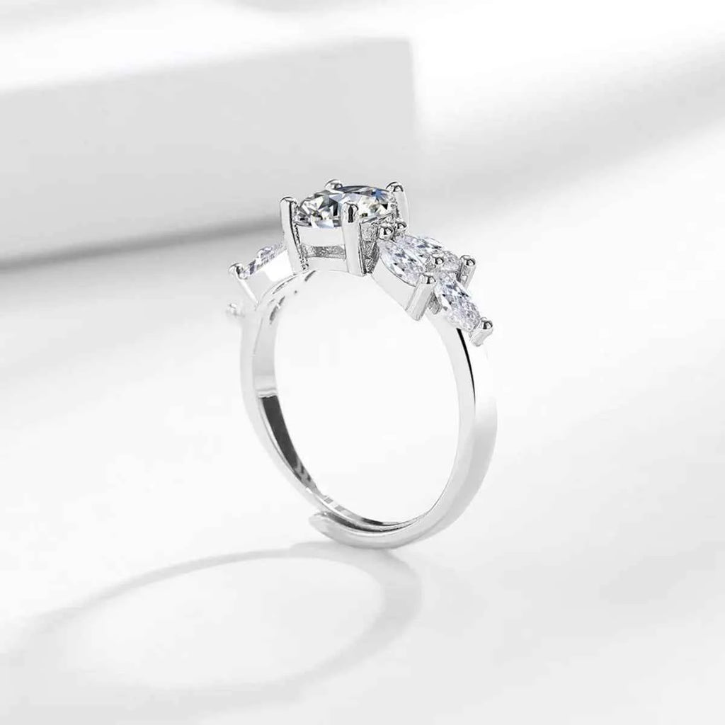 1 Carat 925 Sterling Silver Moissanite Ring
