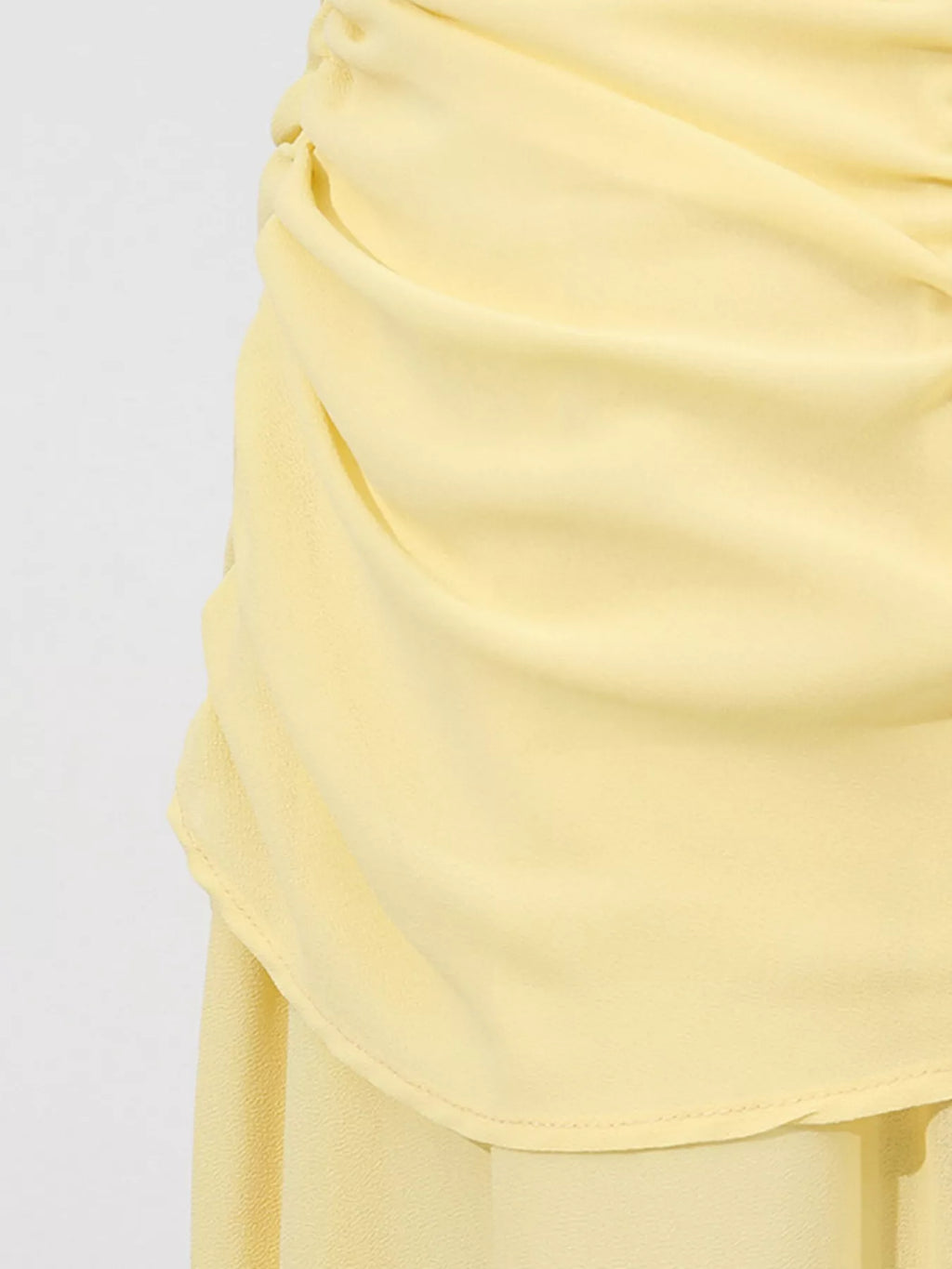 Sleeveless Ruched High-Slit Maxi Dress - Girly Tea