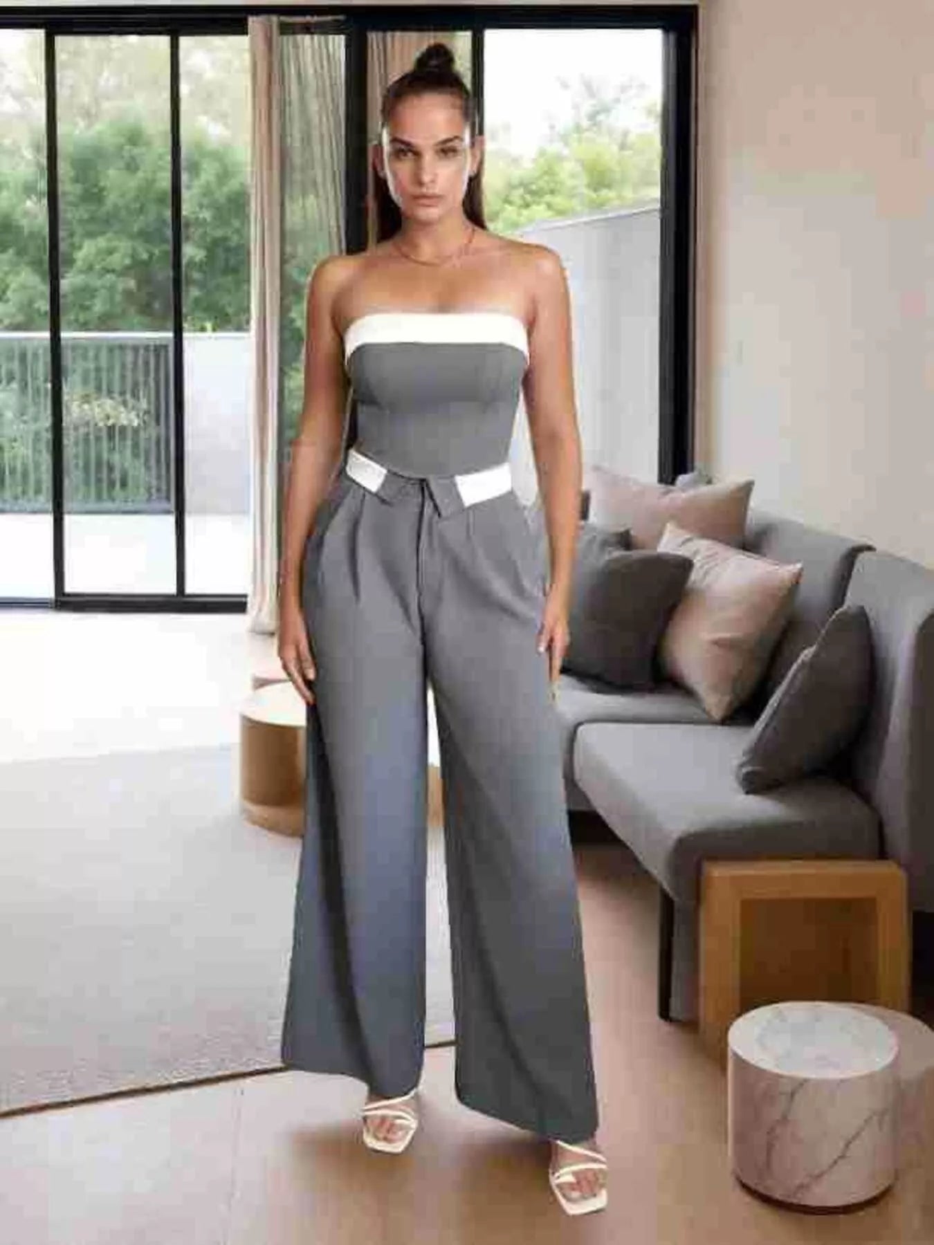 Wide Leg Pants - Girly Tea