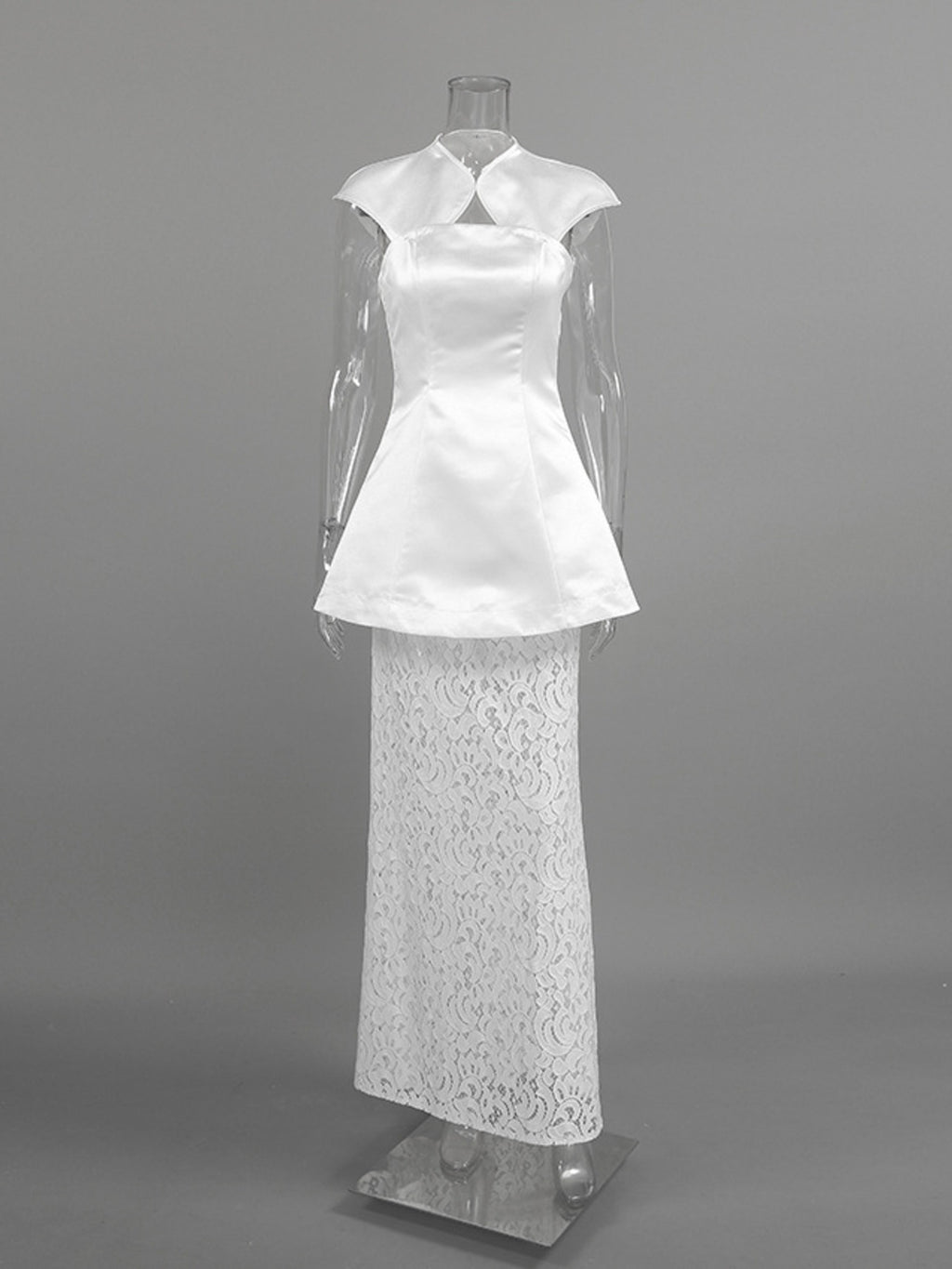 Cap Sleeve Top and Lace Skirt Set - Girly Tea
