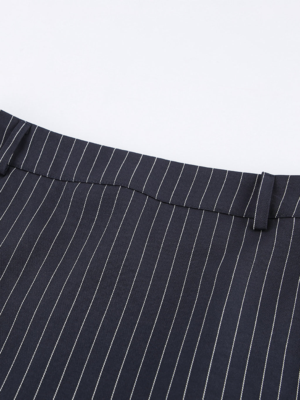 Striped Blazer & Mini Skirt Set with Neck Tie - Girly Tea