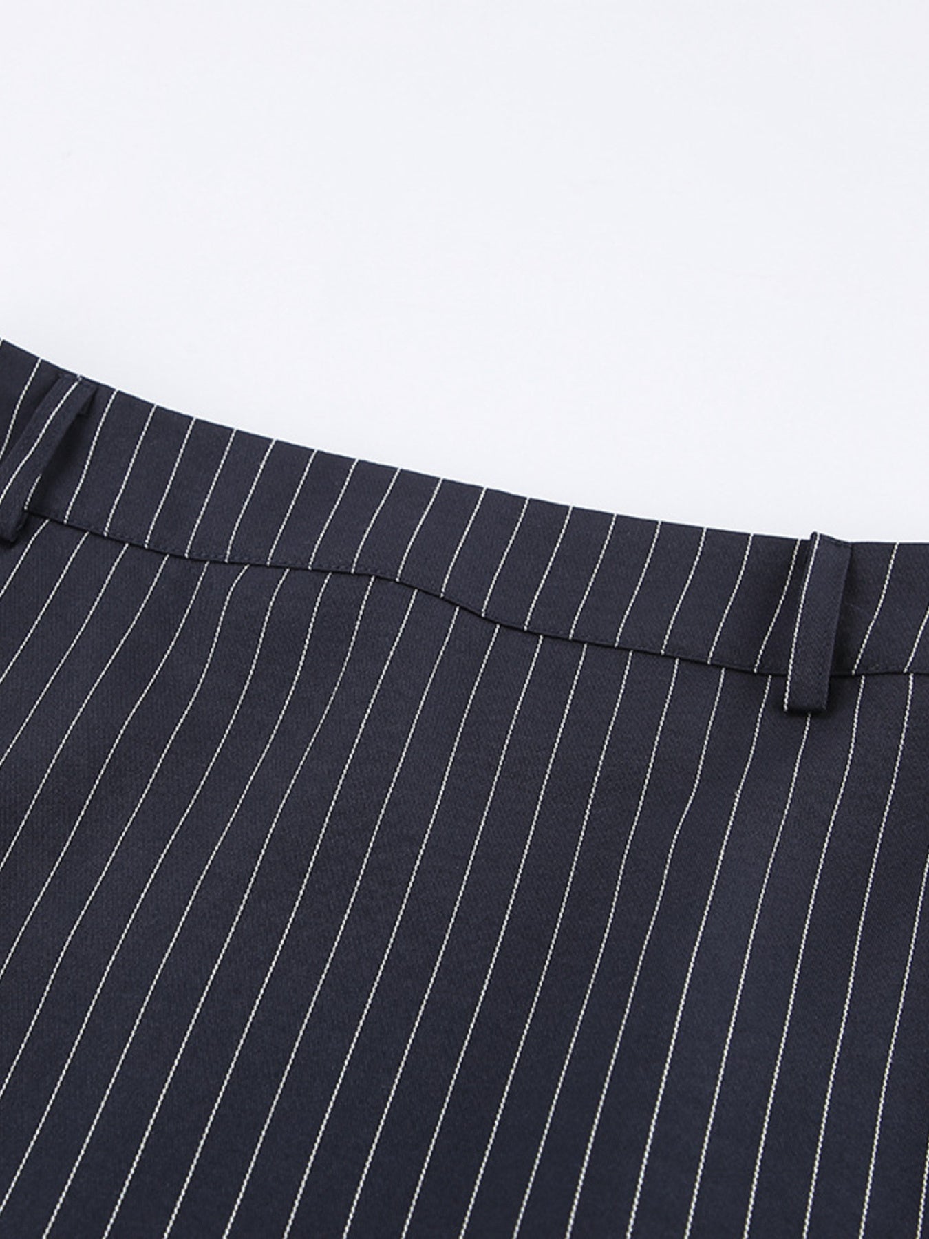 Striped Blazer & Mini Skirt Set with Neck Tie - Girly Tea