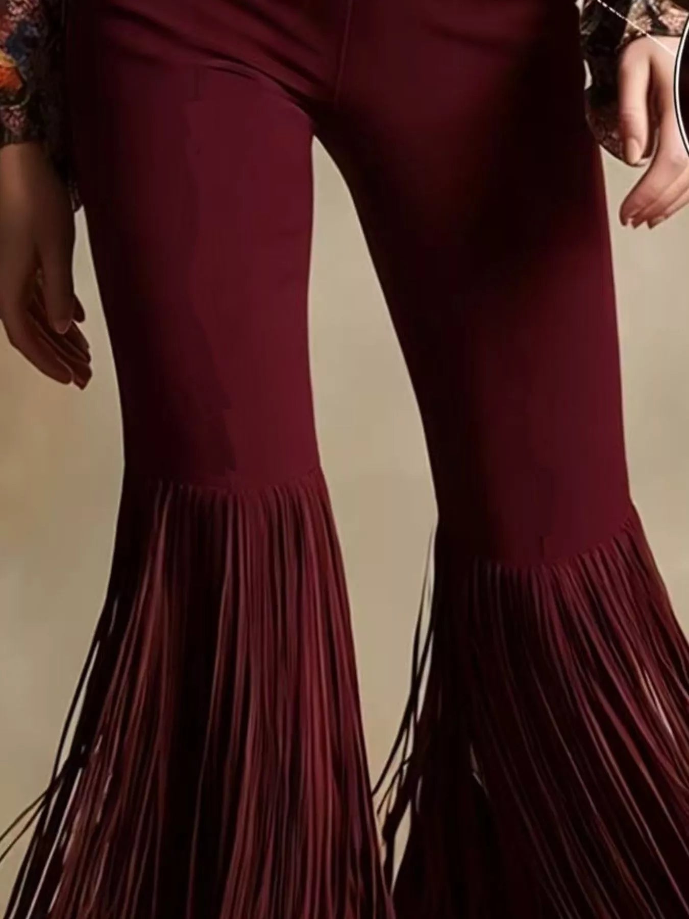 Fringe Flare Pants - Girly Tea