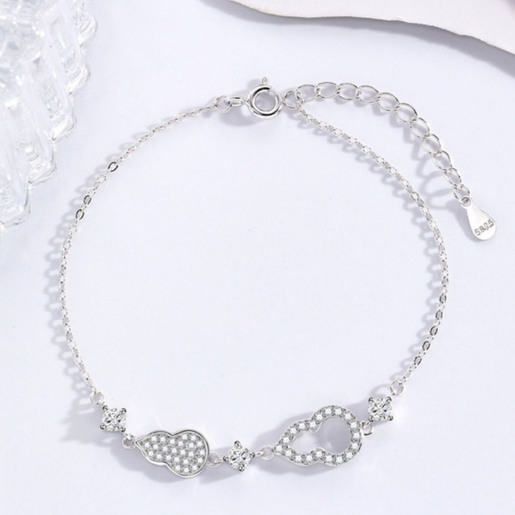 Zircon Gourd Adjustable Bracelet - Girly Tea