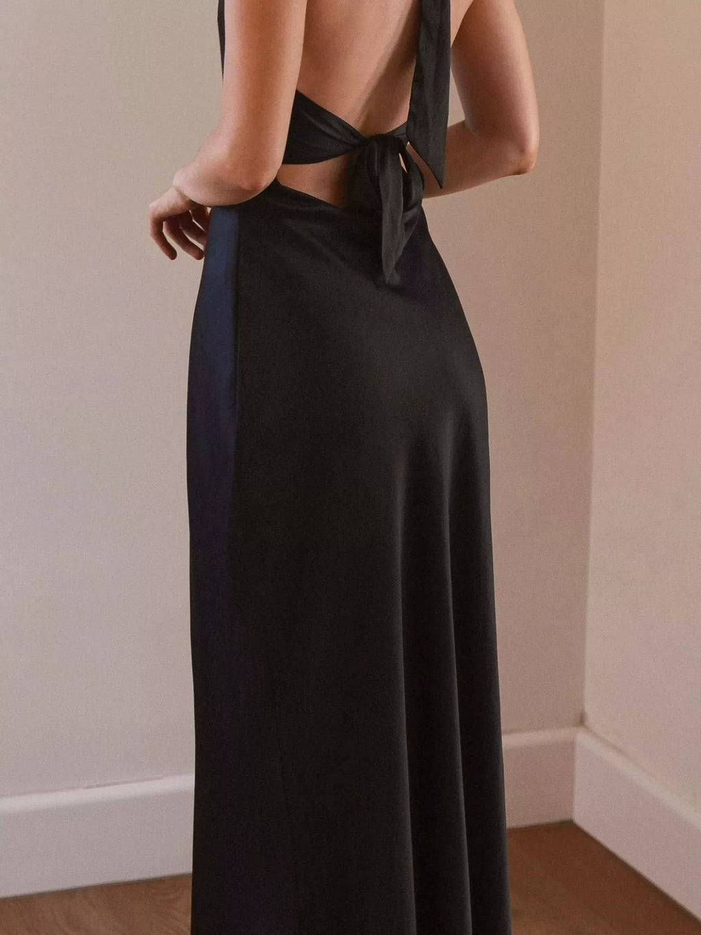 Halter Neck Sleeveless Maxi Dress - Girly Tea