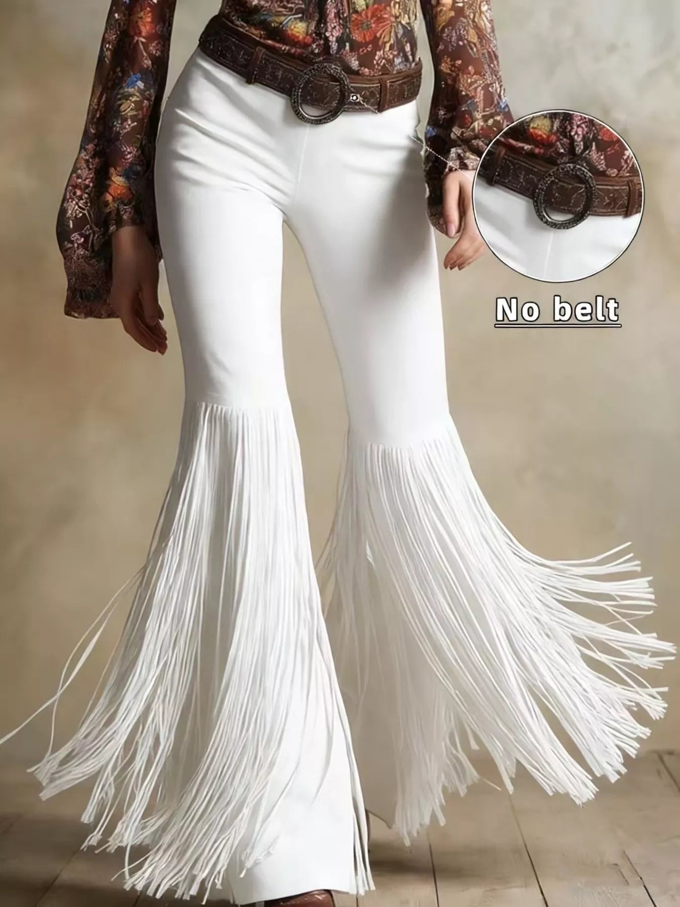 Fringe Flare Pants - Girly Tea