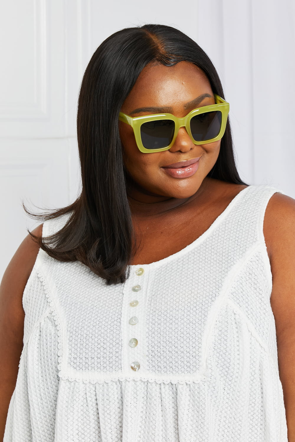 Square TAC Polarization Lens Sunglasses - Girly Tea