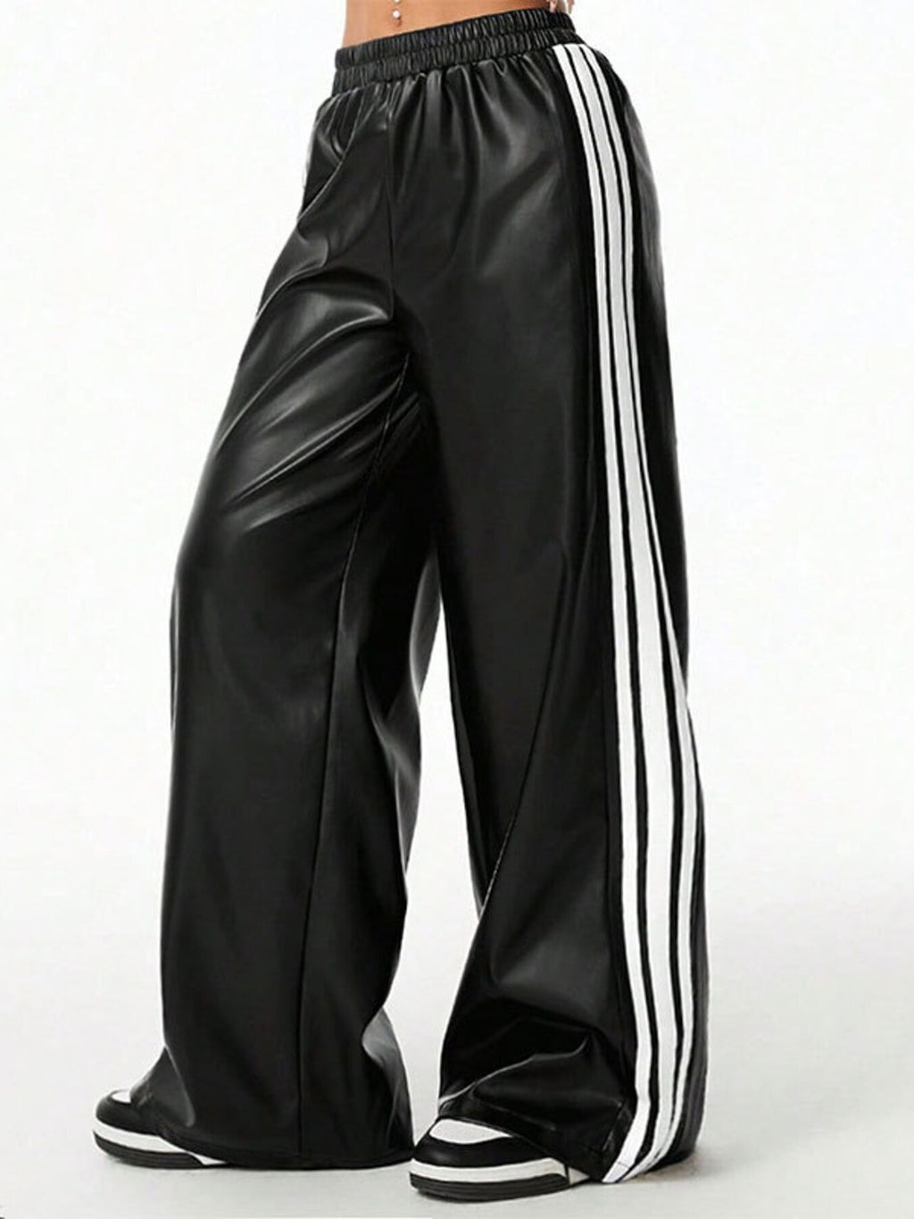 Striped Wide Leg Pants - Girly Tea