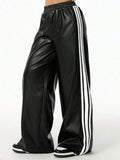 Striped Wide Leg Pants - Girly Tea