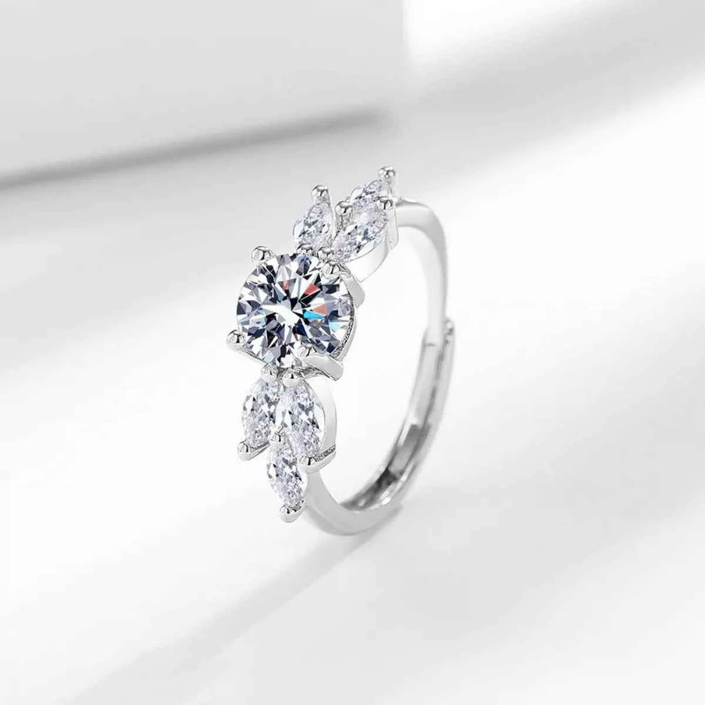1 Carat 925 Sterling Silver Moissanite Ring