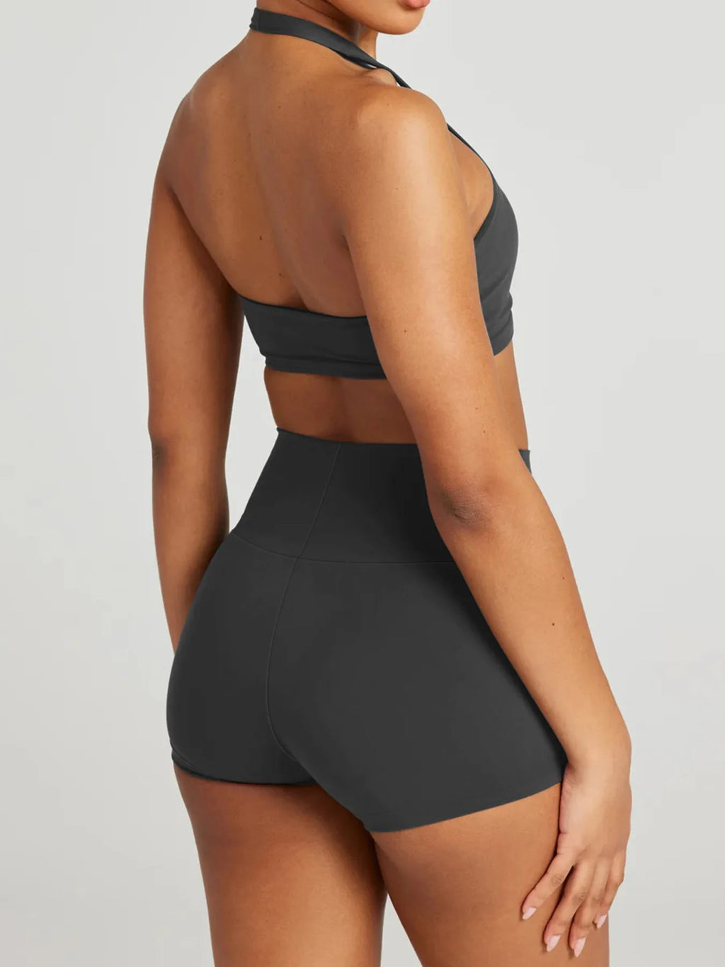 Halter Neck Cami and Shorts Active Set - Girly Tea