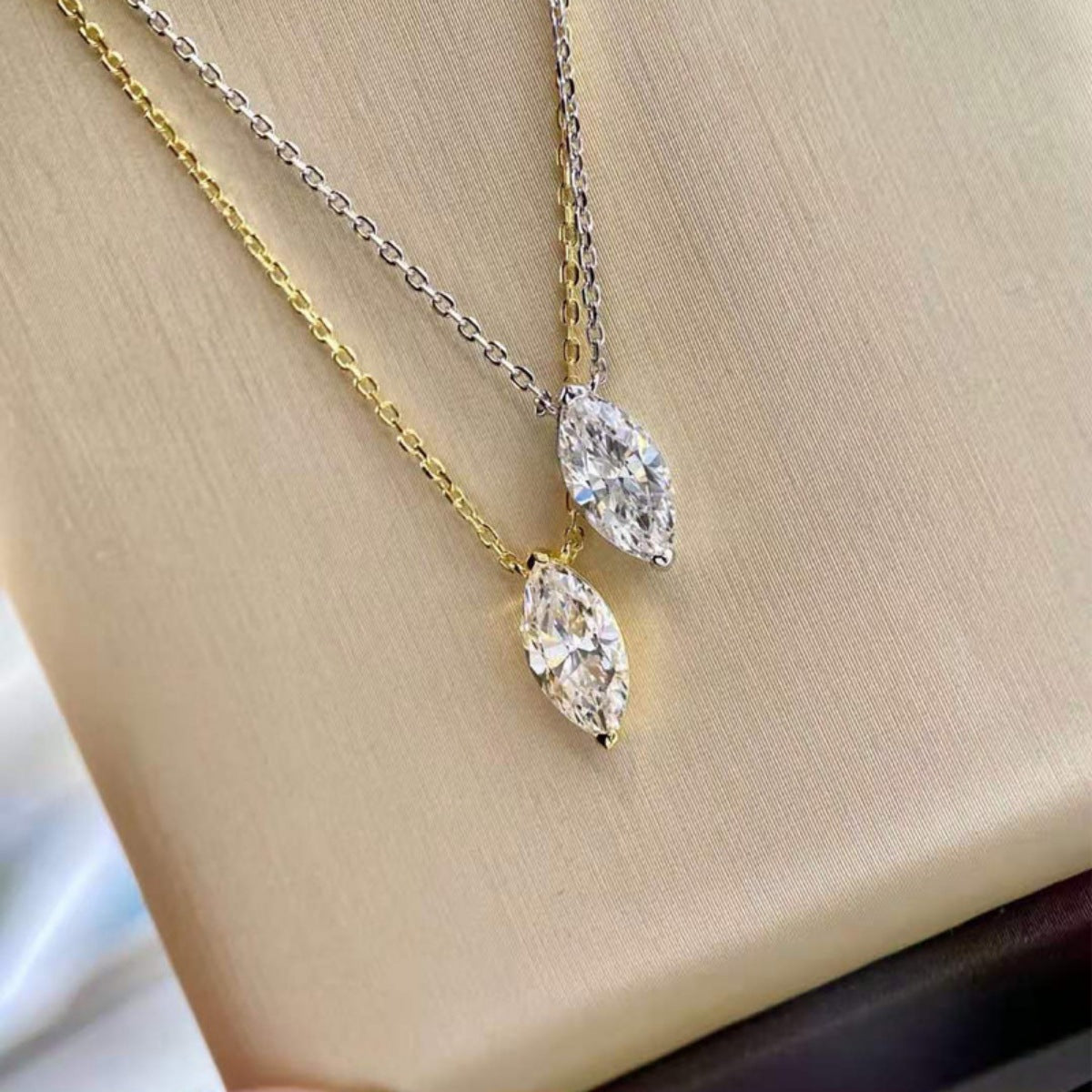 925 Sterling Silver Zircon Pendant Necklace - Girly Tea
