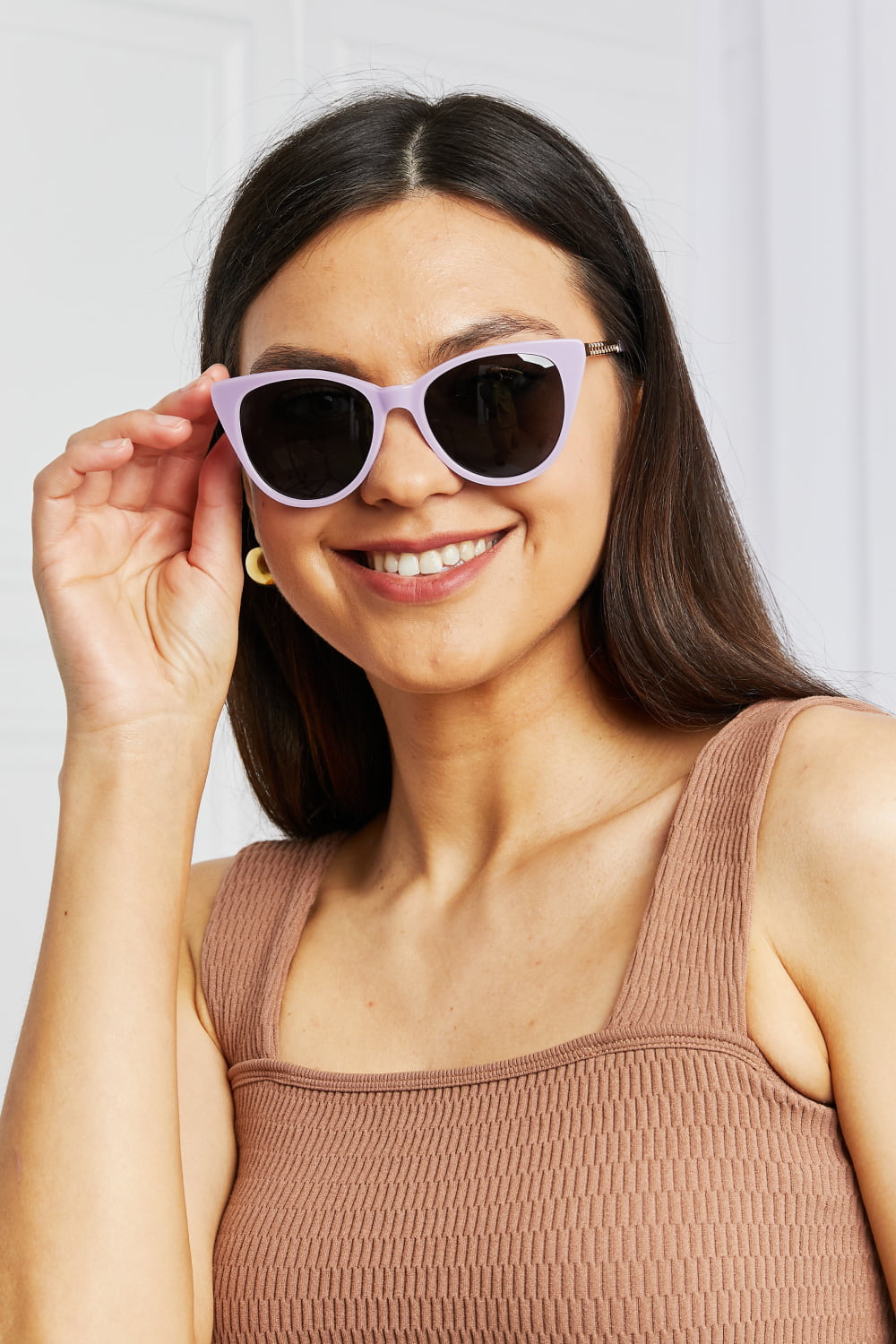 Cat-Eye Acetate Frame Sunglasses - Girly Tea