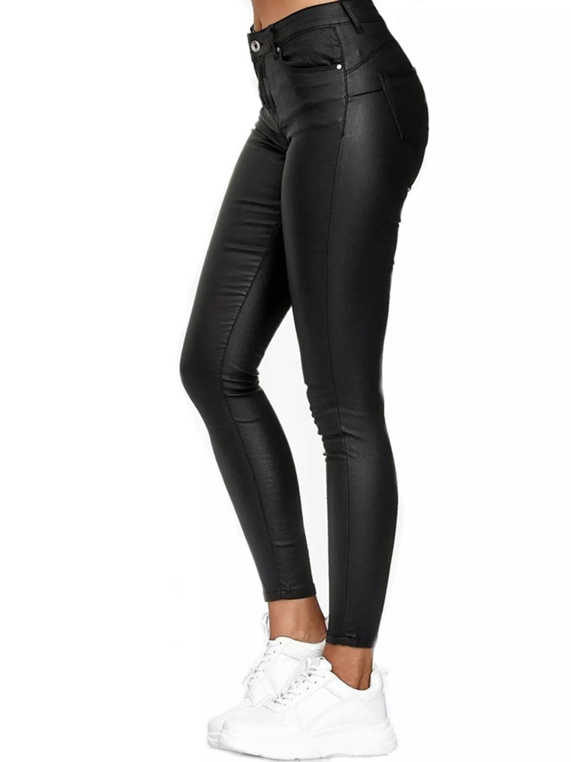 Full Size High-Waisted Skinny Pants Plus Size - Girly Tea