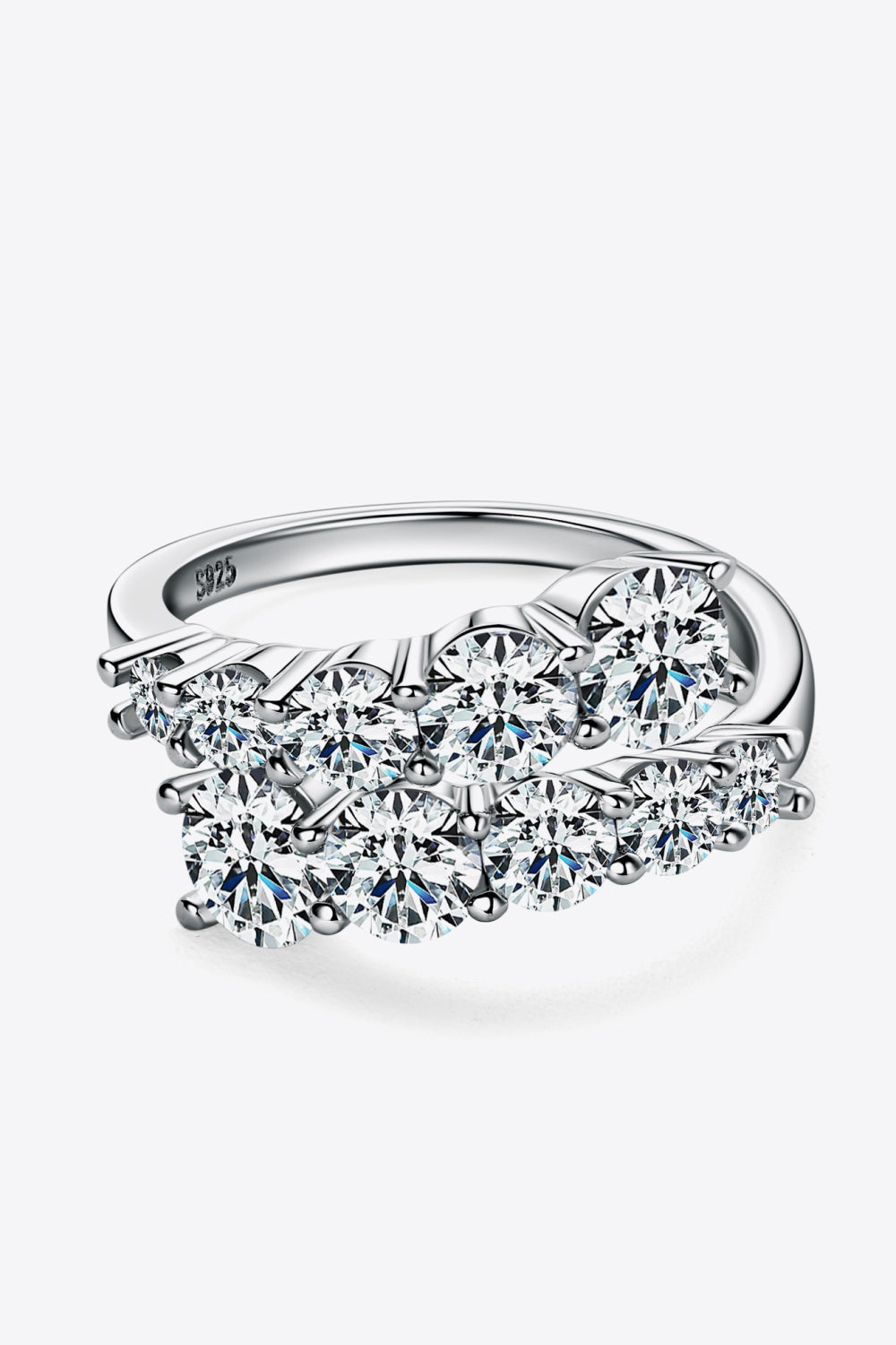 Adored Moissanite 925 Sterling Silver Ring - Girly Tea