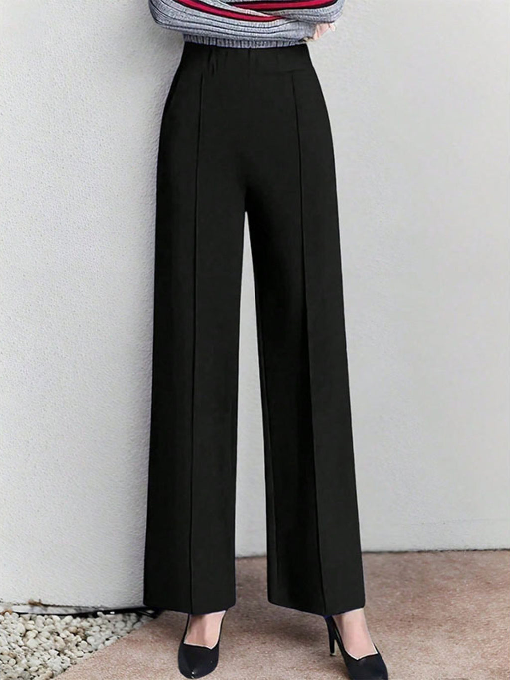 High-Waisted Wide Leg Pants - Girly Tea
