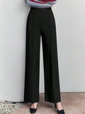 High-Waisted Wide Leg Pants - Girly Tea