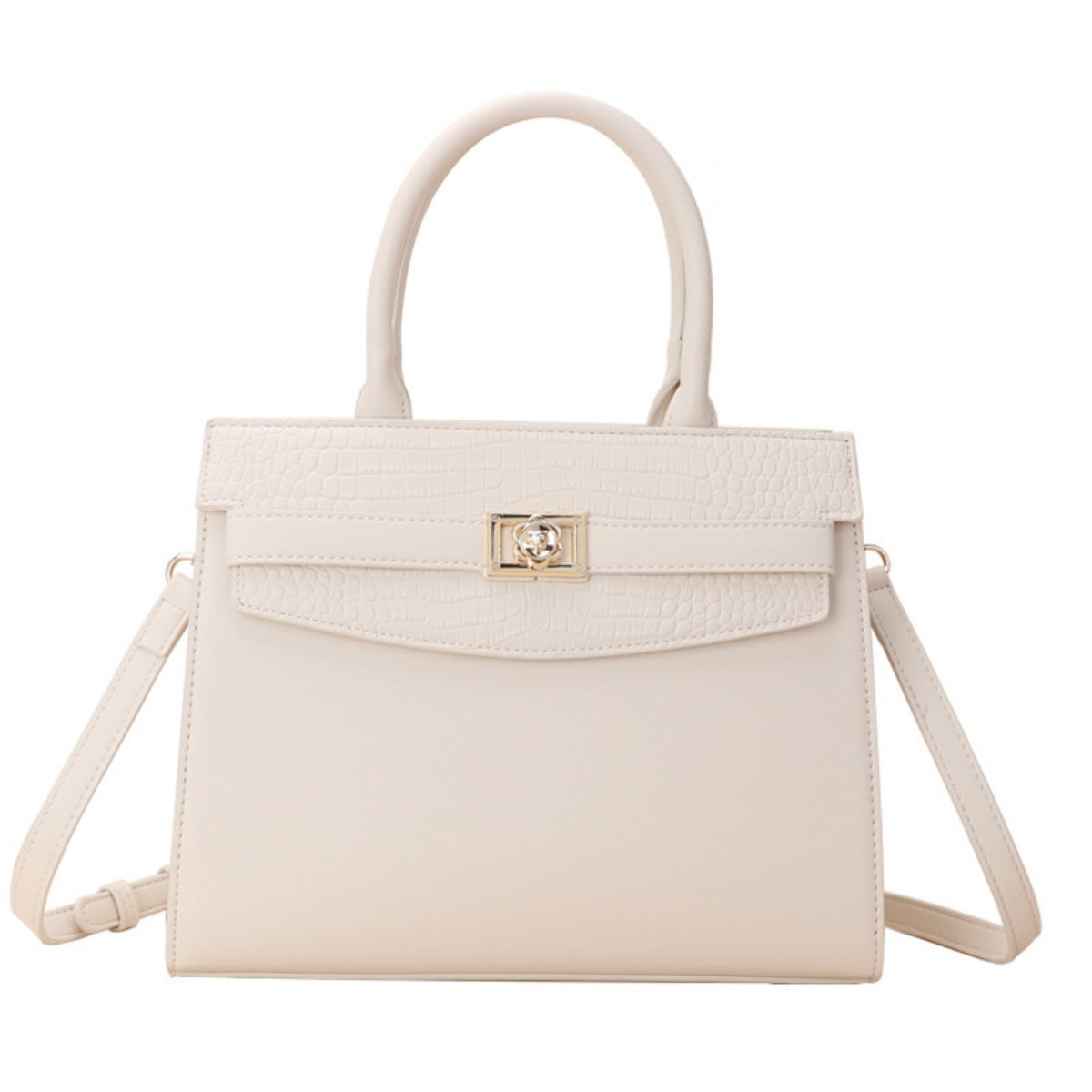Top Handle Leather Handbag - Girly Tea