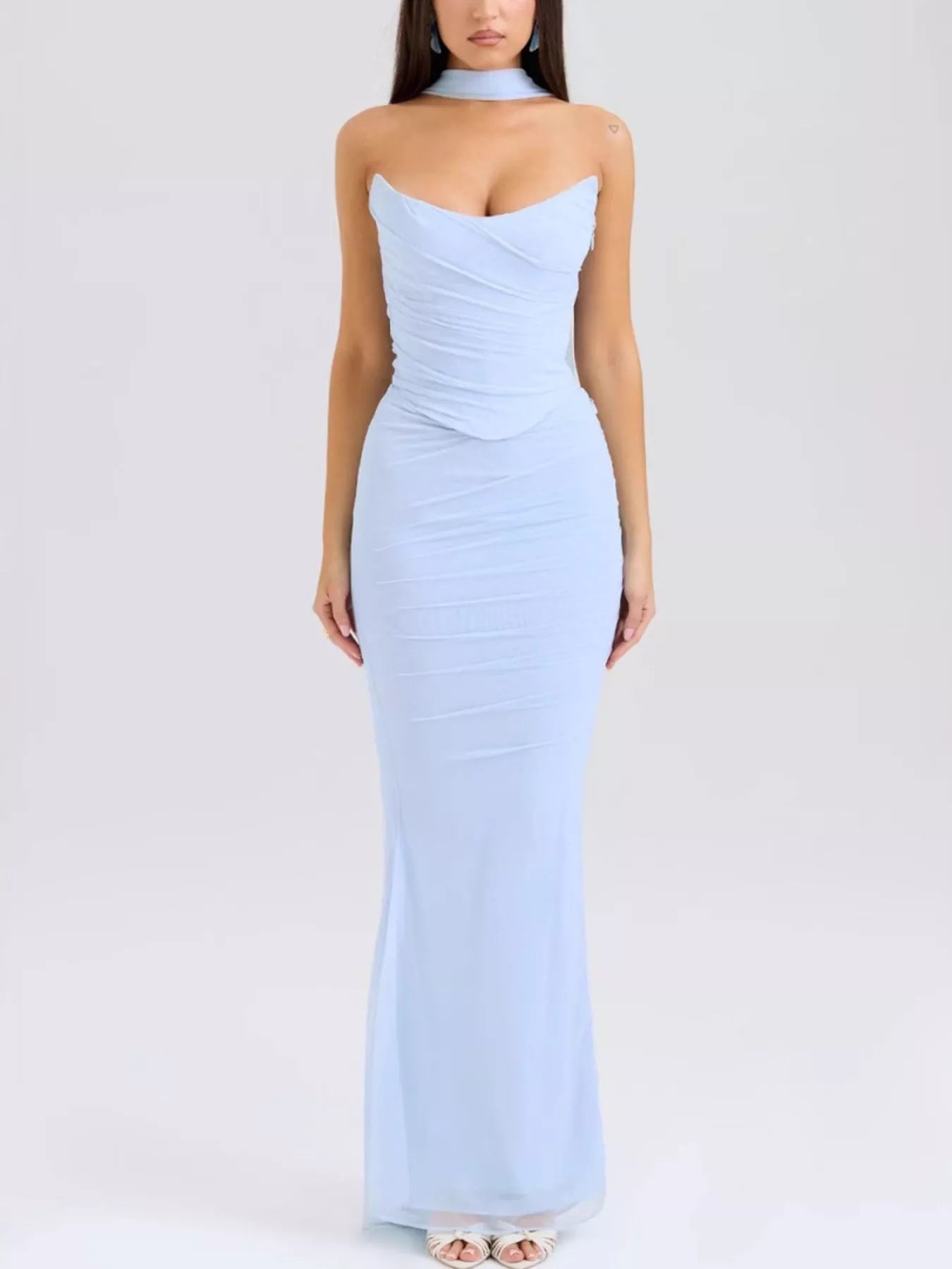 Tube Top and Maxi Skirt Set - Girly Tea