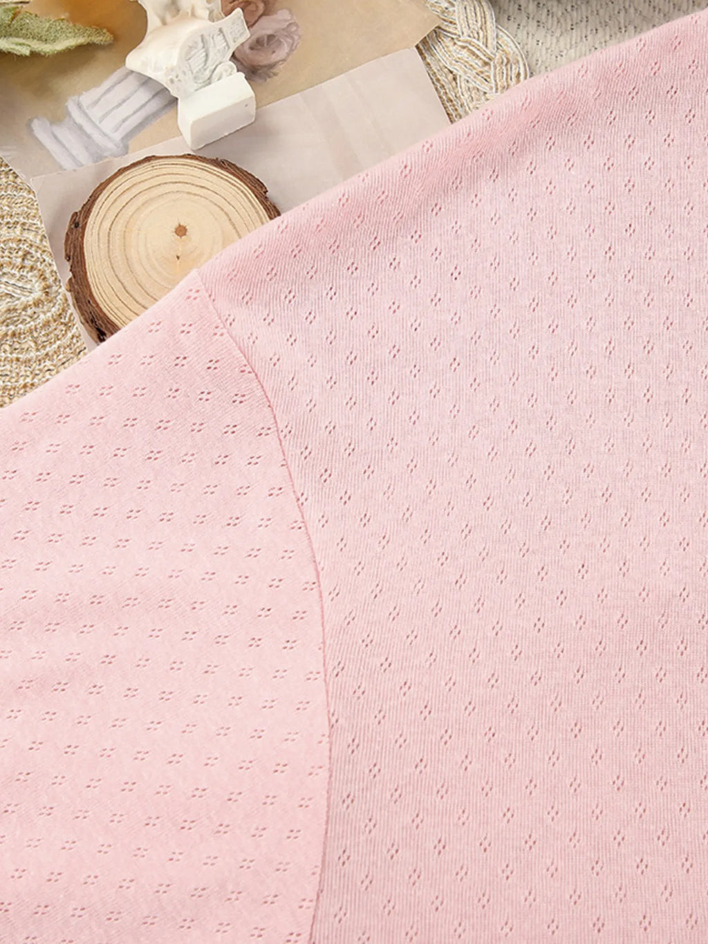 Tie Waist Kimono Sleeve Lounge Nightgown - Girly Tea