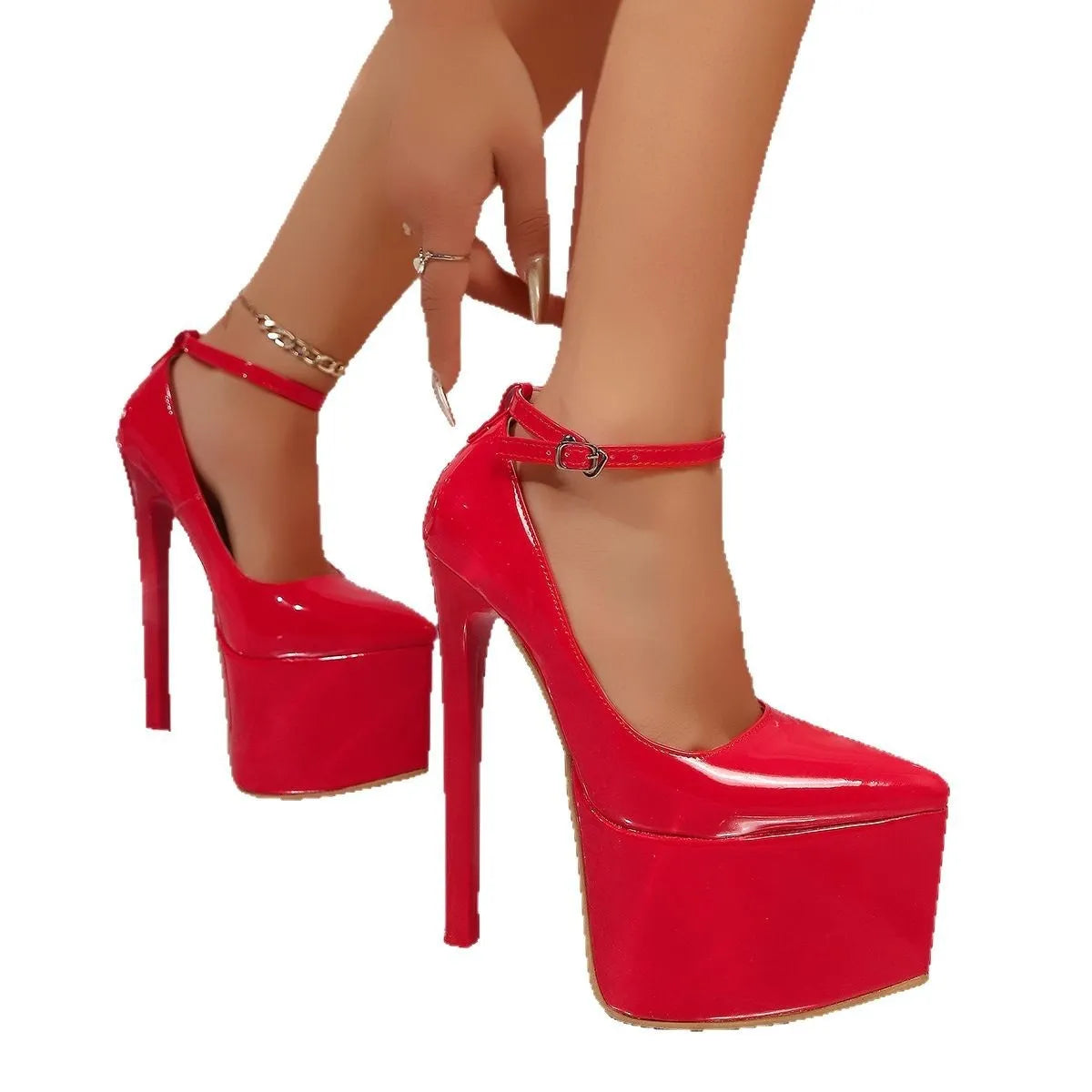 Platform High Heel Pumps - Girly Tea