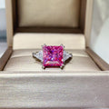 5 Carat Moissanite 925 Sterling Silver Ring - Girly Tea