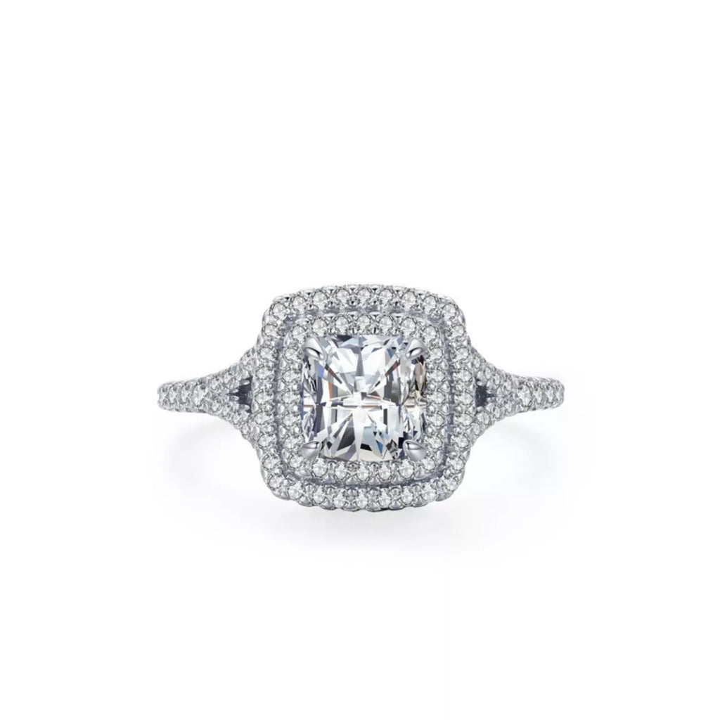 5 Carat Moissanite 925 Sterling Silver Ring - Girly Tea