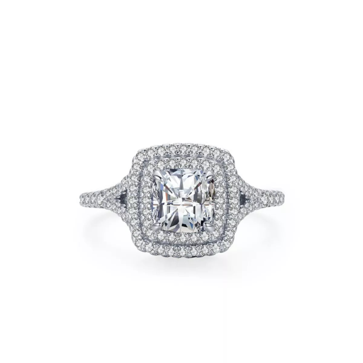 5 Carat Moissanite 925 Sterling Silver Ring - Girly Tea