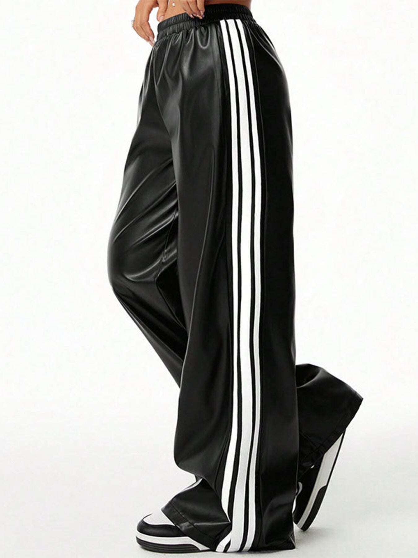 Striped Wide Leg Pants - Girly Tea