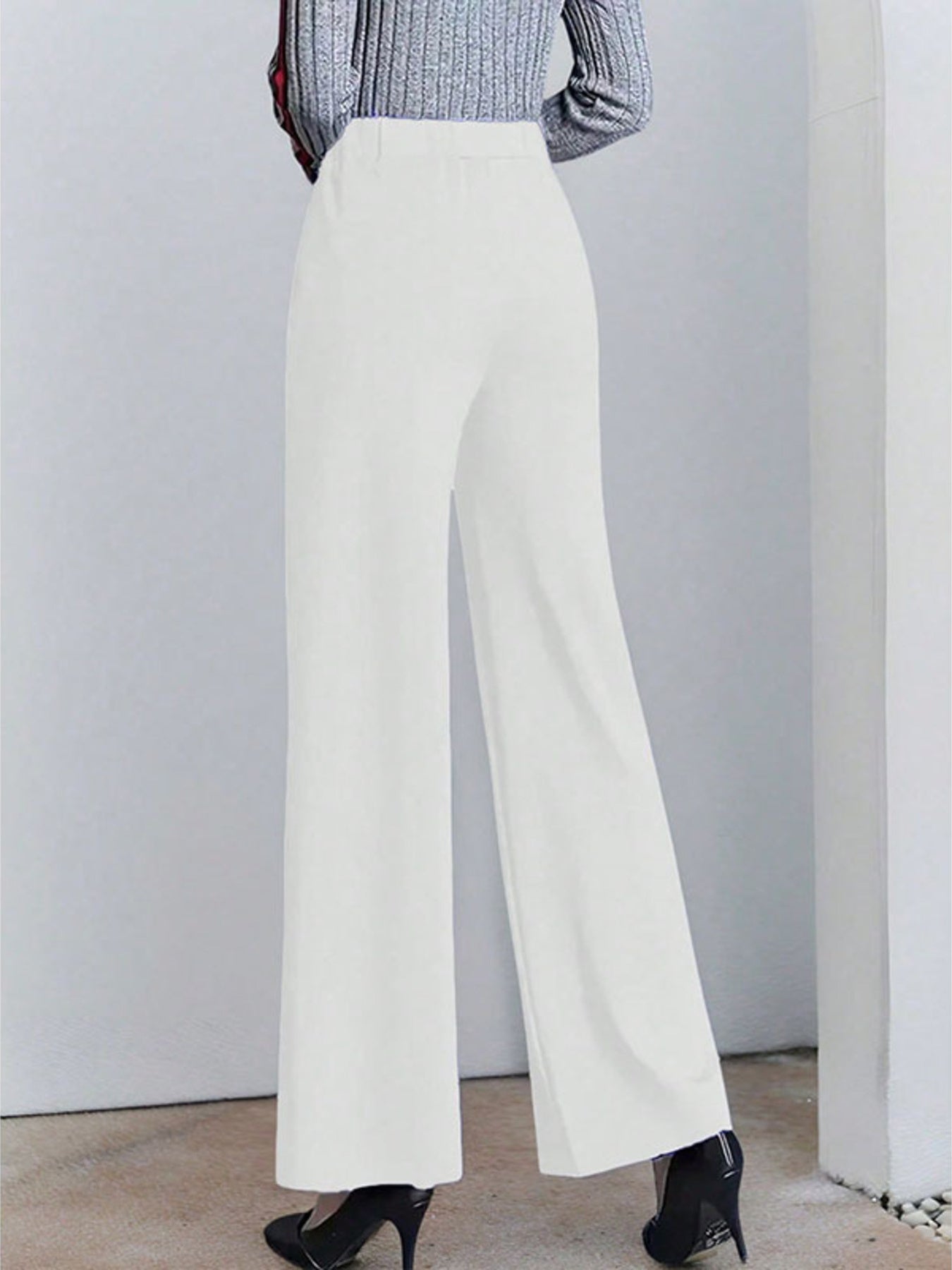 High-Waisted Wide Leg Pants - Girly Tea