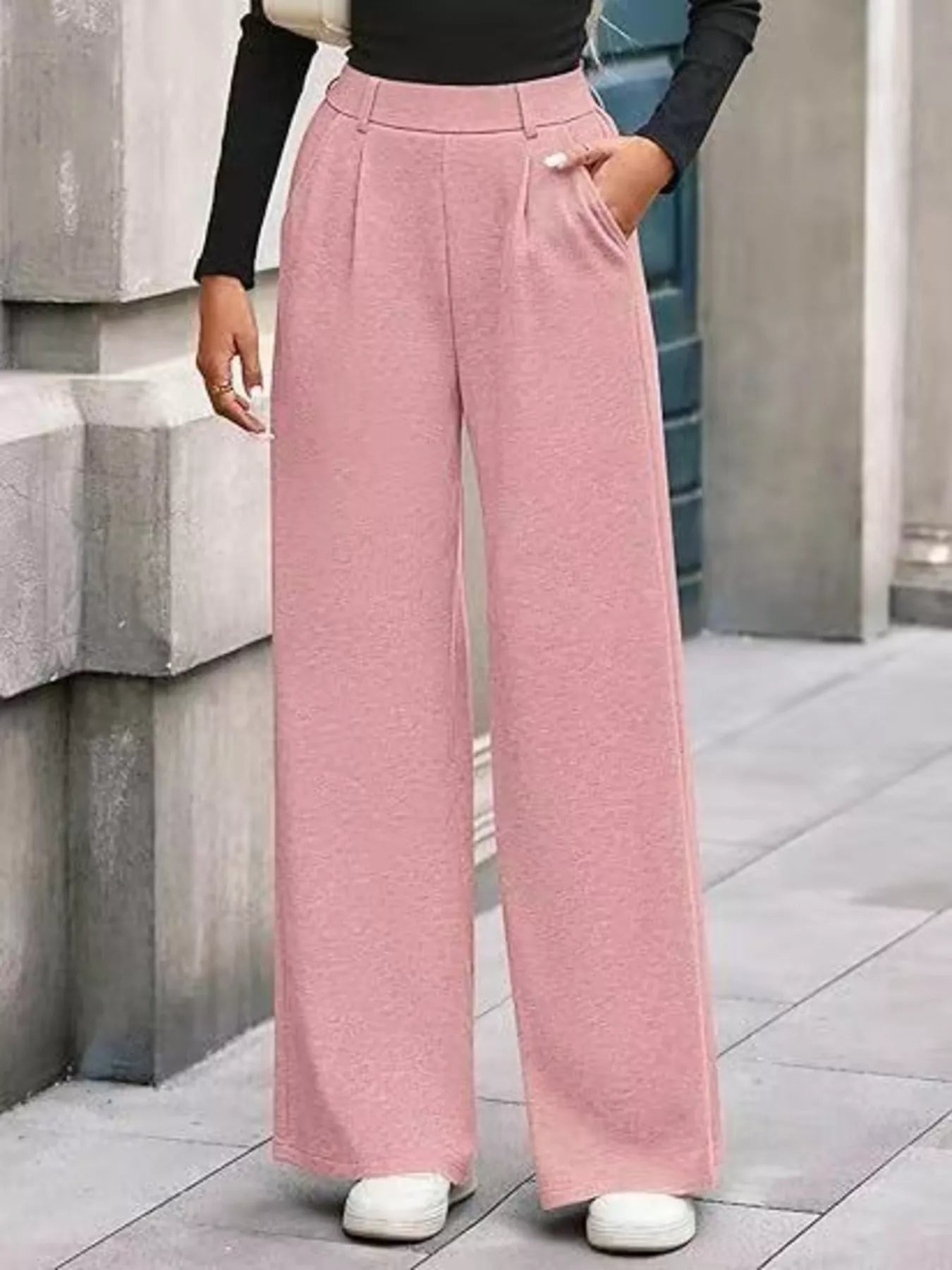 Wide-Leg Pants - Girly Tea