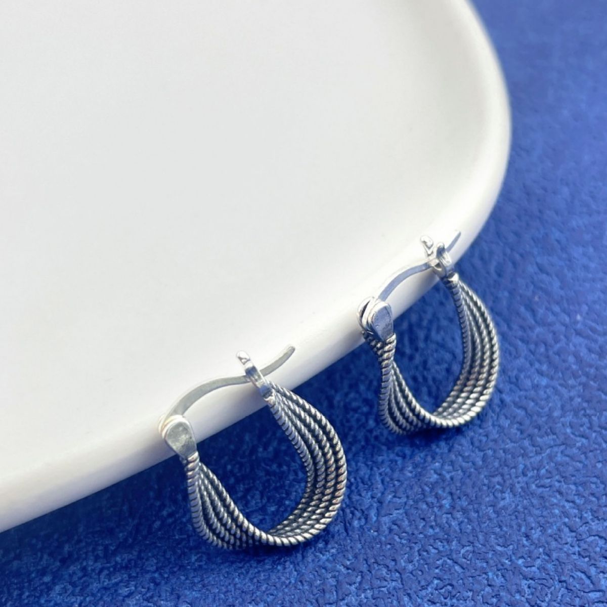 925 Sterling Silver Hoop Earrings - Girly Tea