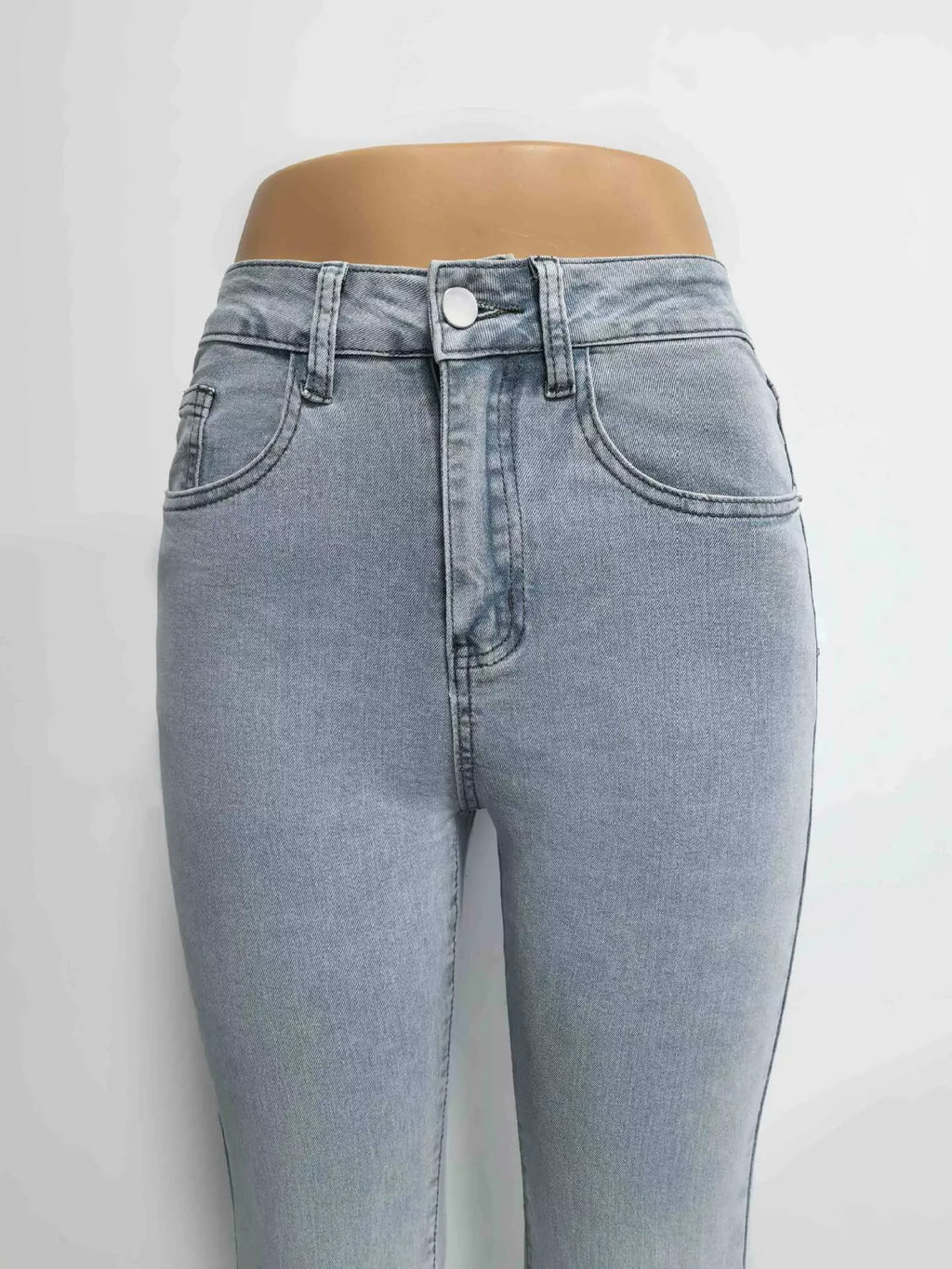 High-Waisted Flare Leg Jeans - Girly Tea
