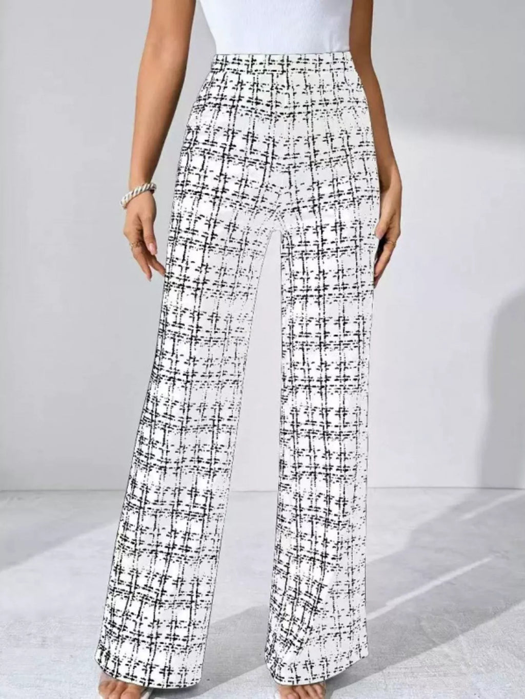 Plaid Wide Leg Pants - Girly Tea
