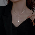 Triangle Pendant Y Necklace - Girly Tea