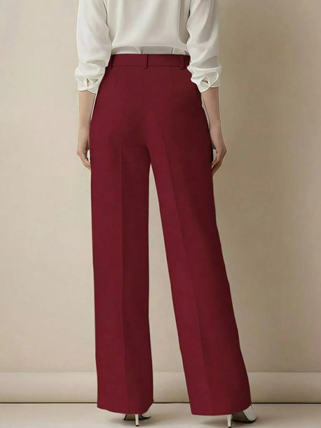 High-Waisted Wide Leg Pants - Girly Tea