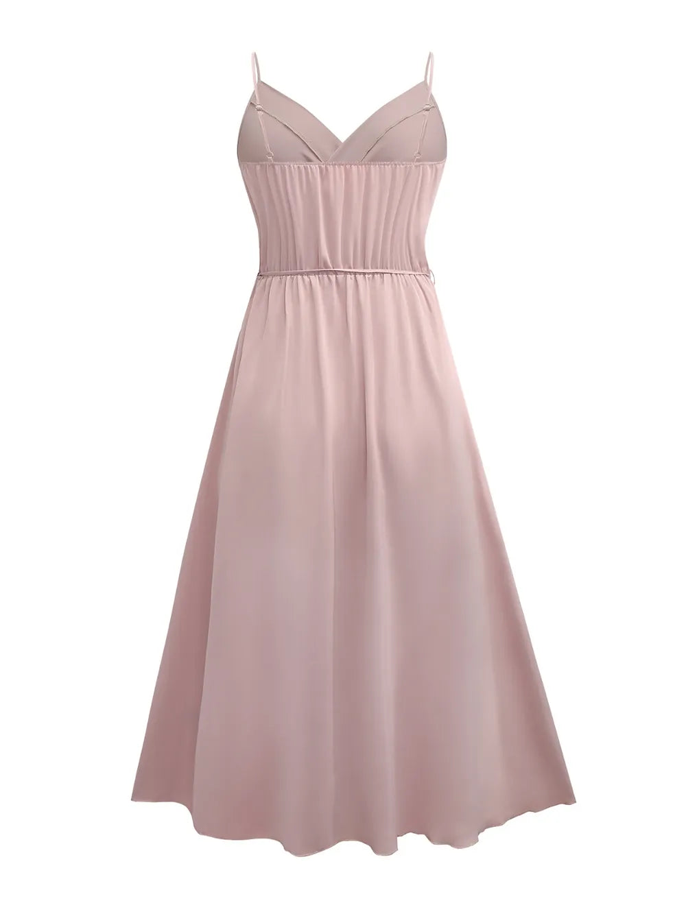 Honey Tied Surplice Sleeveless Midi Cami Dress - Girly Tea