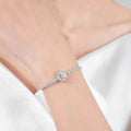1 Carat Moissanite 925 Sterling Silver Chain Bracelet