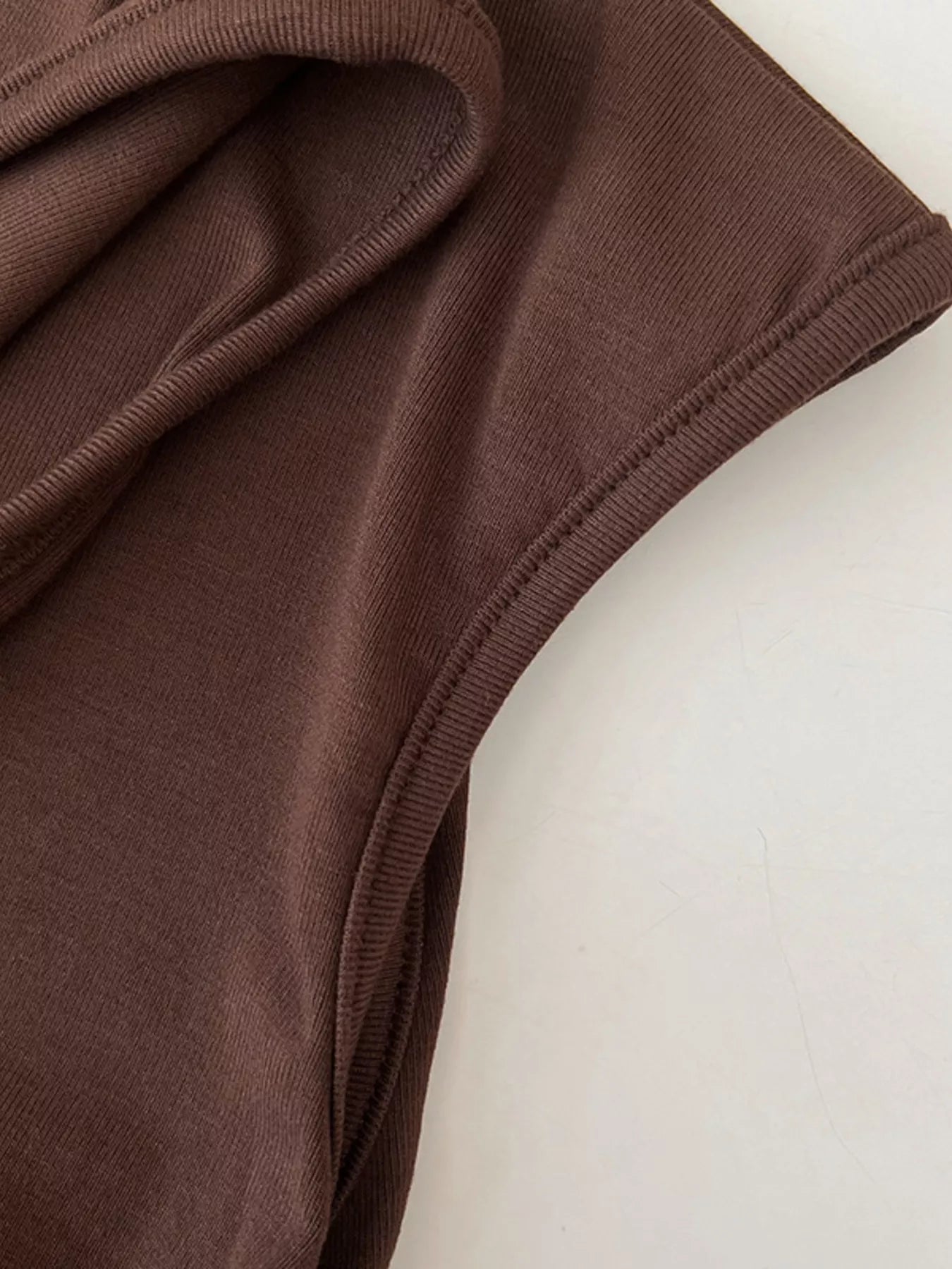 Ruched Mock Neck Tank - Girly Tea